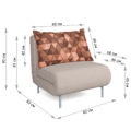 Кресло-кровать Алекс Принт (Сноу 03, Xpoint 0059.03)