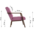 Комплект Селин диван+кресло (Тедди 663, венге)
